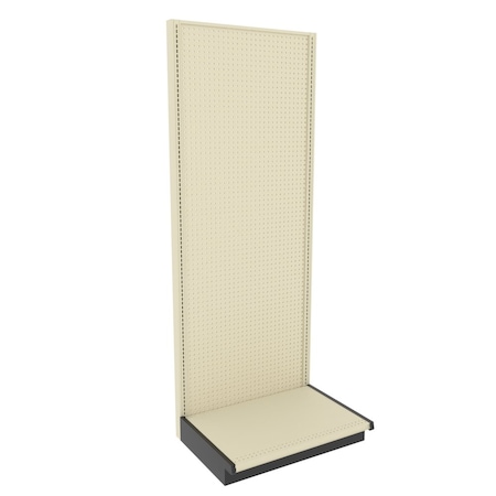 Lozier Gondola Wall Display Add-on, Platinum Off-White, 36W x 96H x 25D P395U-AD